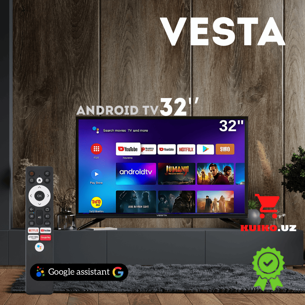 KUIKO HomeTech - Купить Телевизор Vesta V32NHCH001, черный онлайн с доставкой в маркетплейсе alifshop.uz